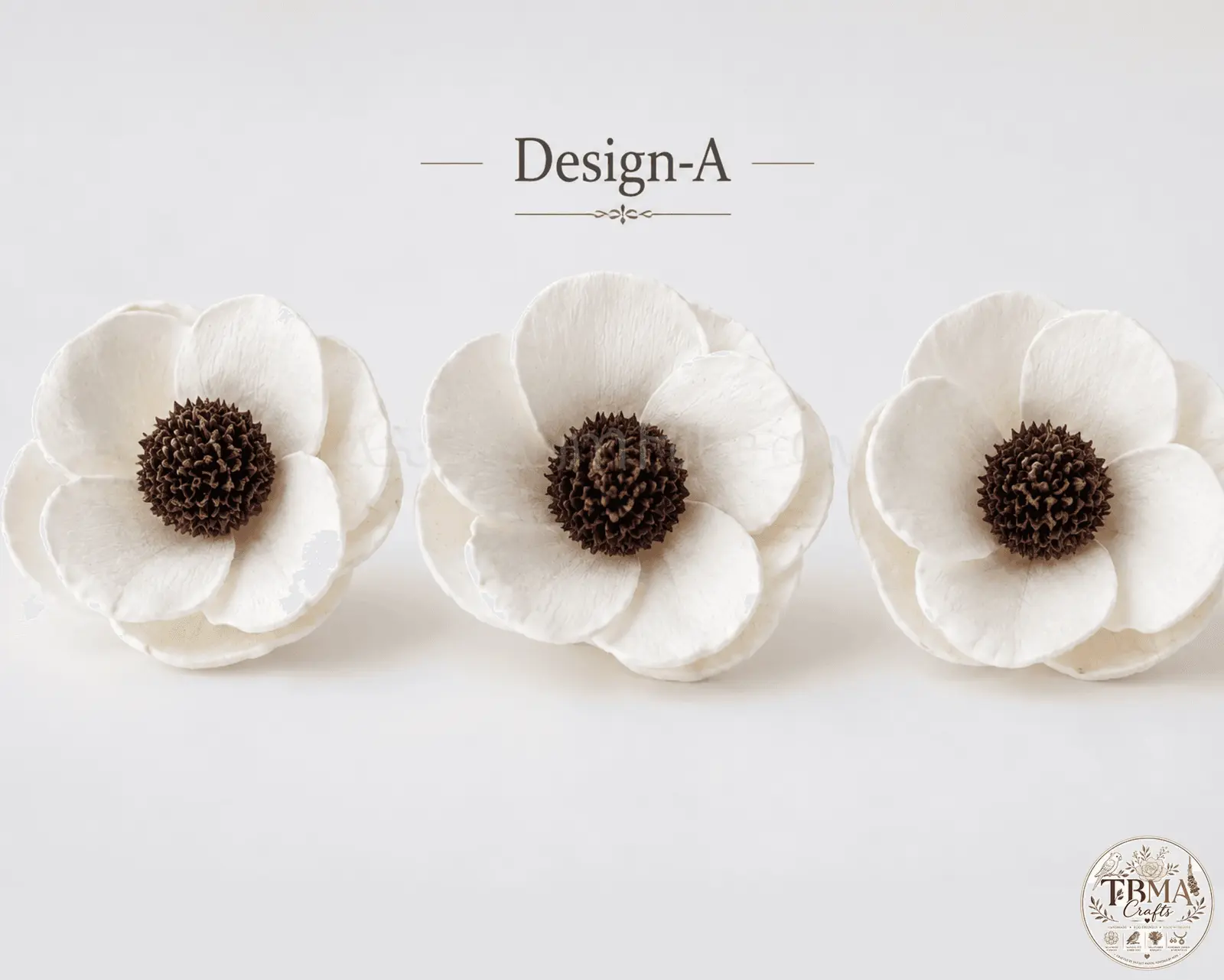Natural White Handcrafted Sola Wood Flowers Mix & Match Custom Floral Design-A