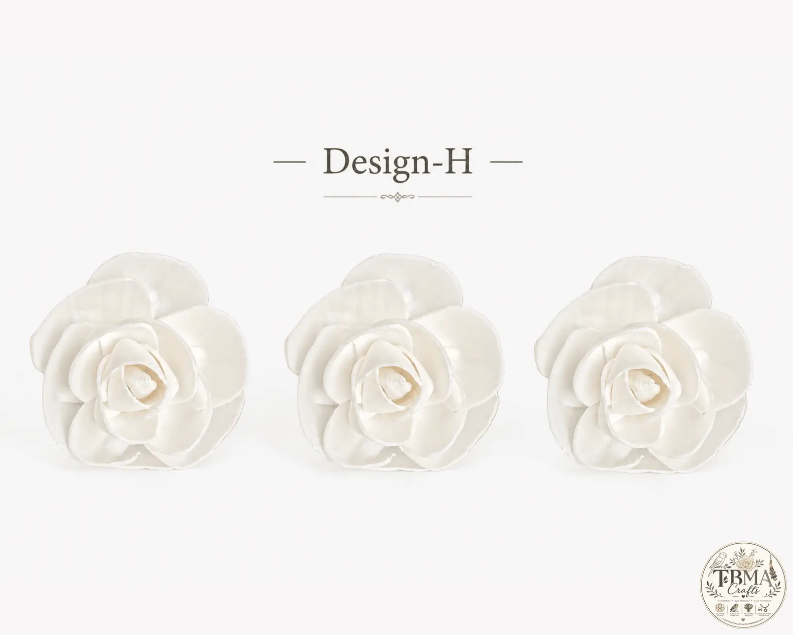 Natural White Handcrafted Sola Wood Flowers Mix & Match Custom Floral Design-H