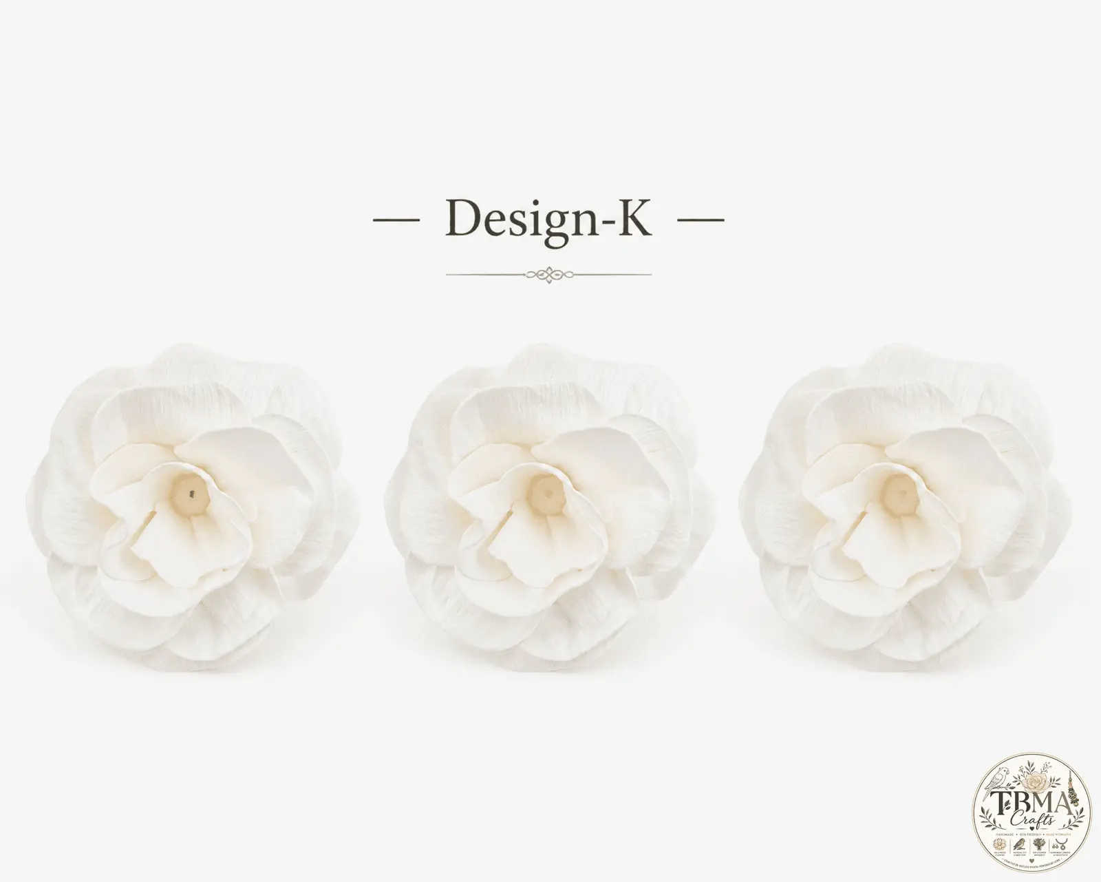 Natural White Handcrafted Sola Wood Flowers Mix & Match Custom Floral Design-K