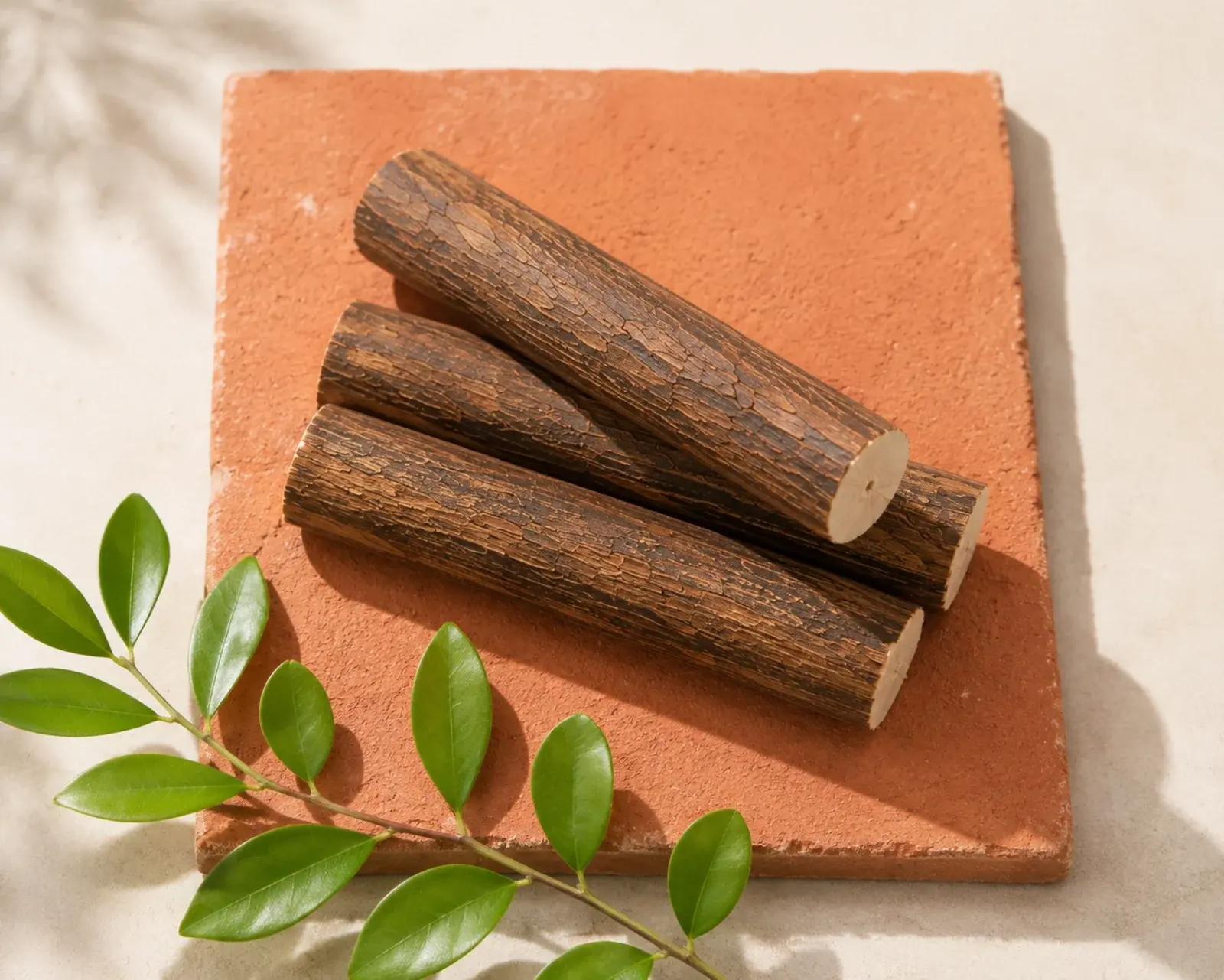 Natural Sola Wood Sticks with Bark Eco-Friendly, Soft & Chewable Pet Toy Parts