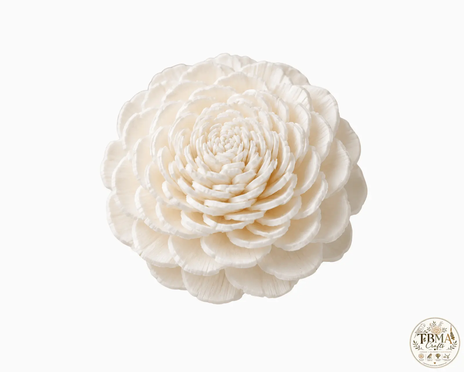 Natural White Handcrafted Beli Flower Sola Wood Flowers Arabian Jasmine Style