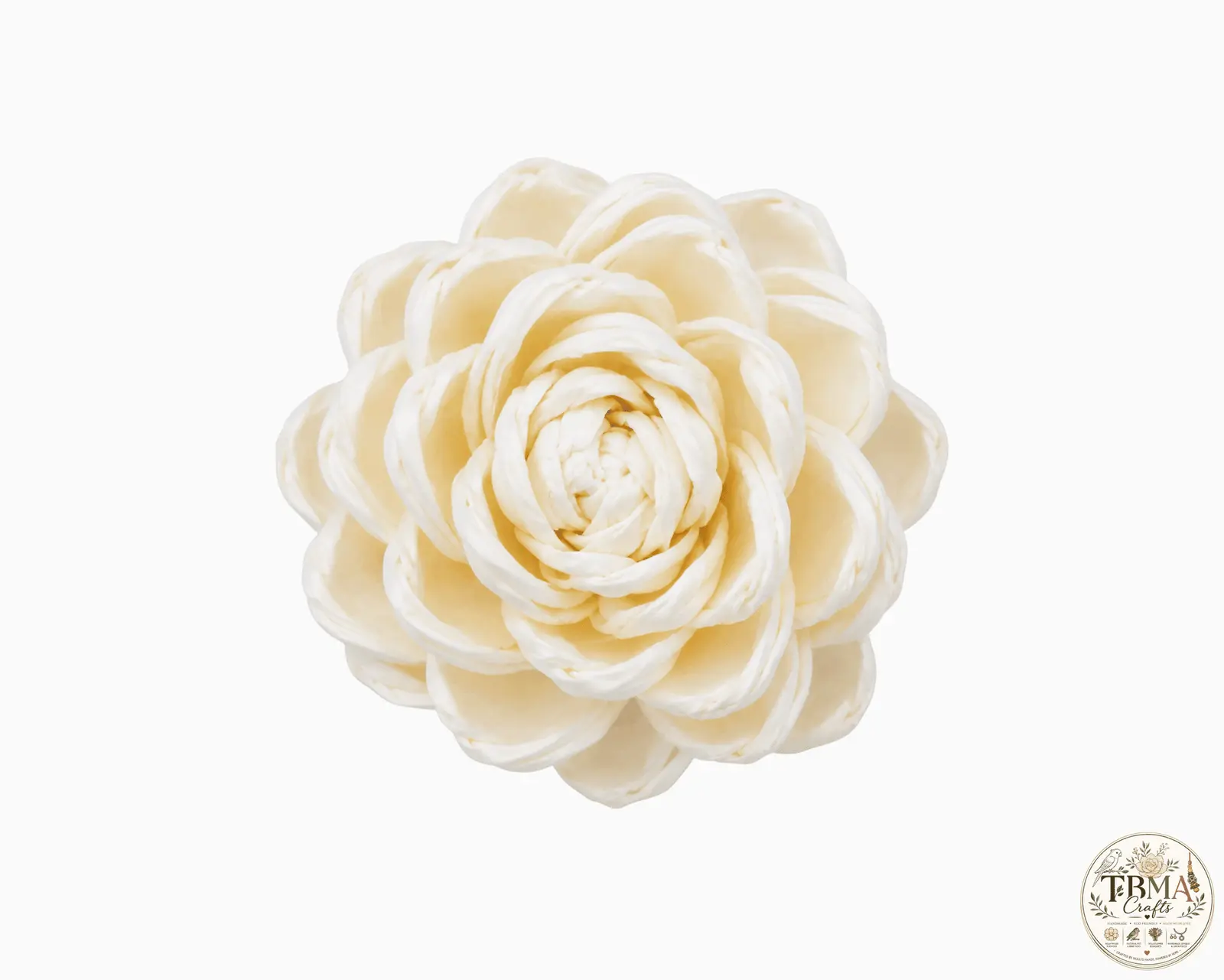 Natural White New Model Lotus Sola Wood Flowers Eco-Friendly Handmade Craft Supplies