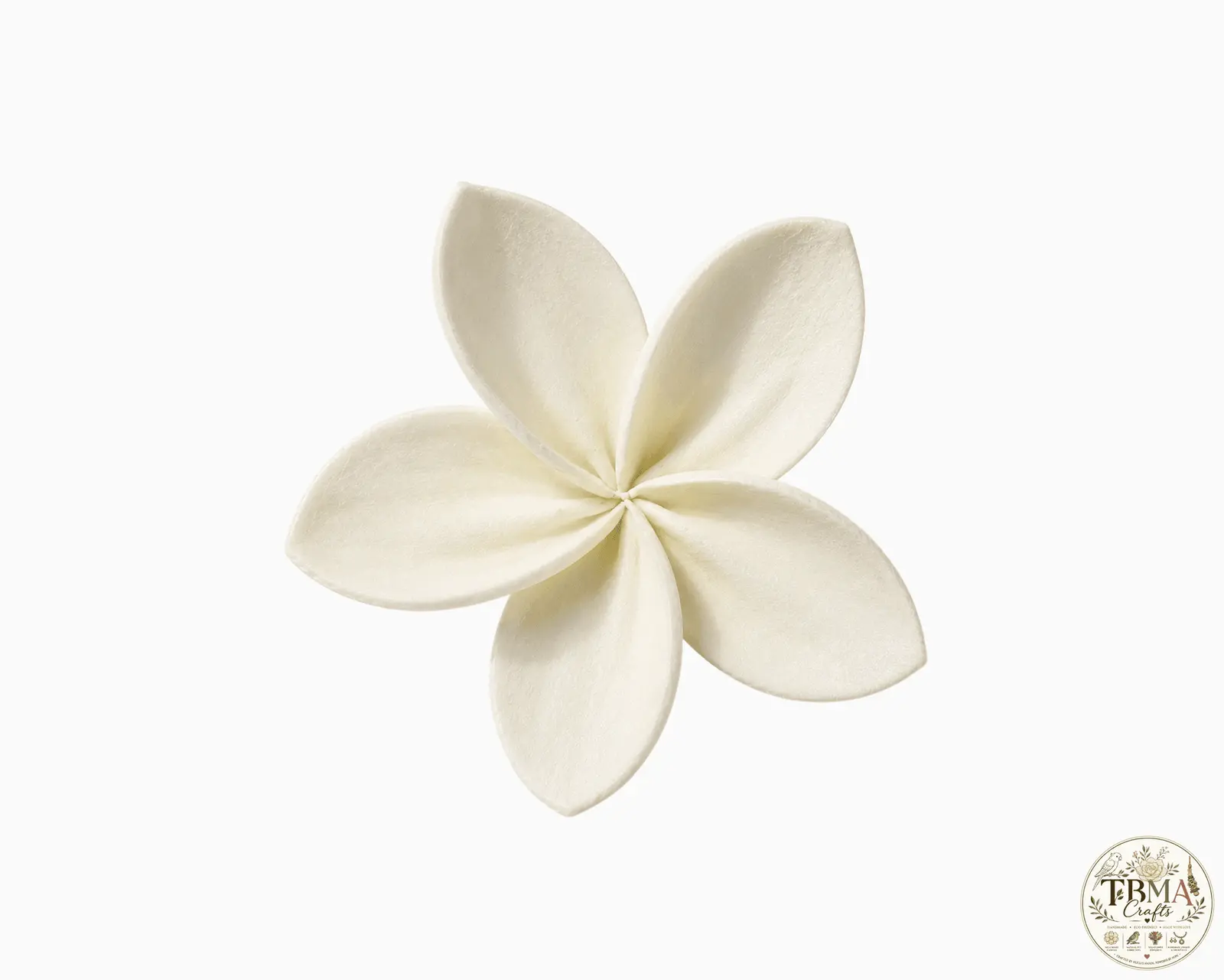 Handcrafted Natural White Plumeria Sola Wood Flowers for Weddings, DIY & Decor