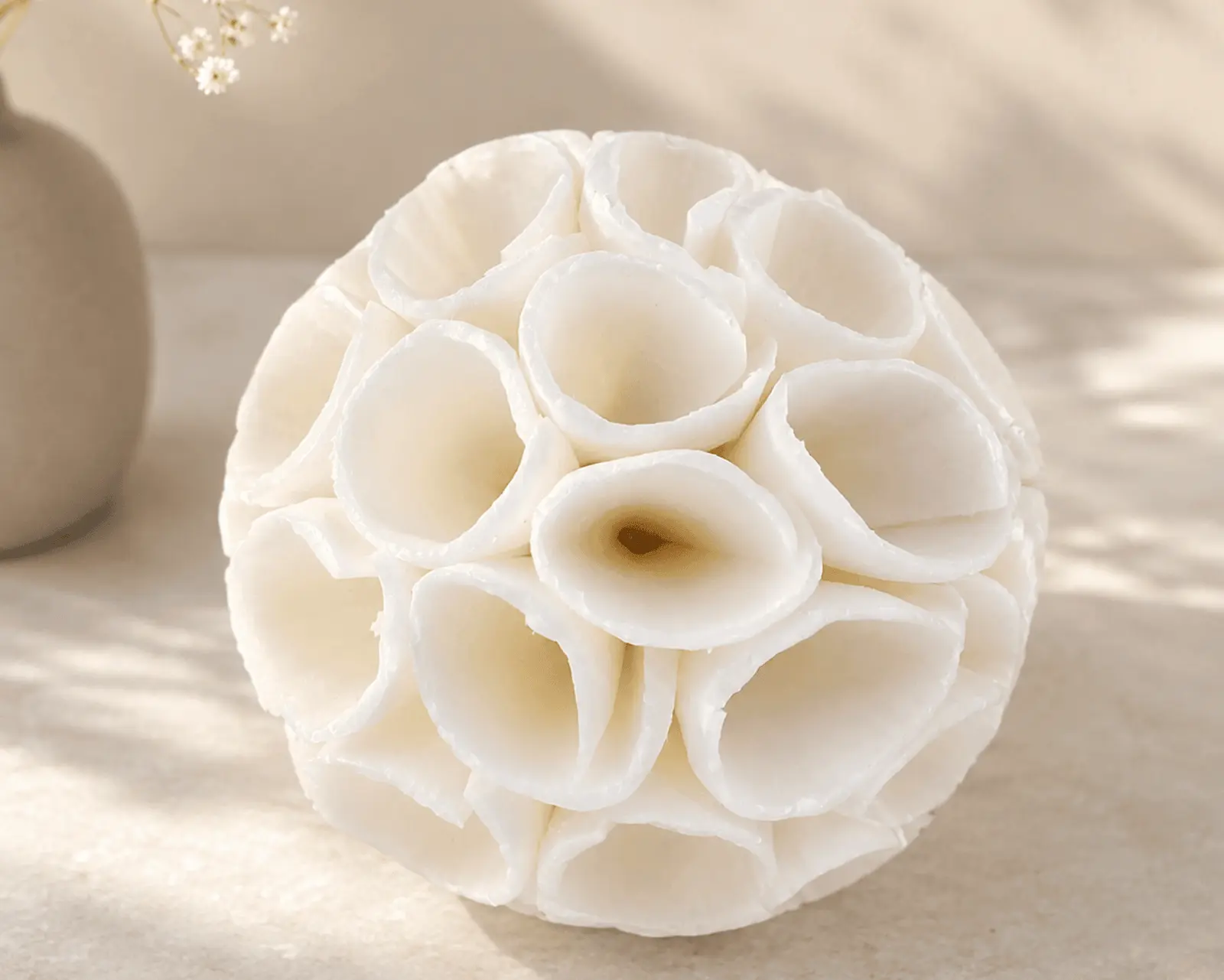 Natural Sola Wood Crape Balls Spongy Tapioca Decor Balls & Soft Pet Toys