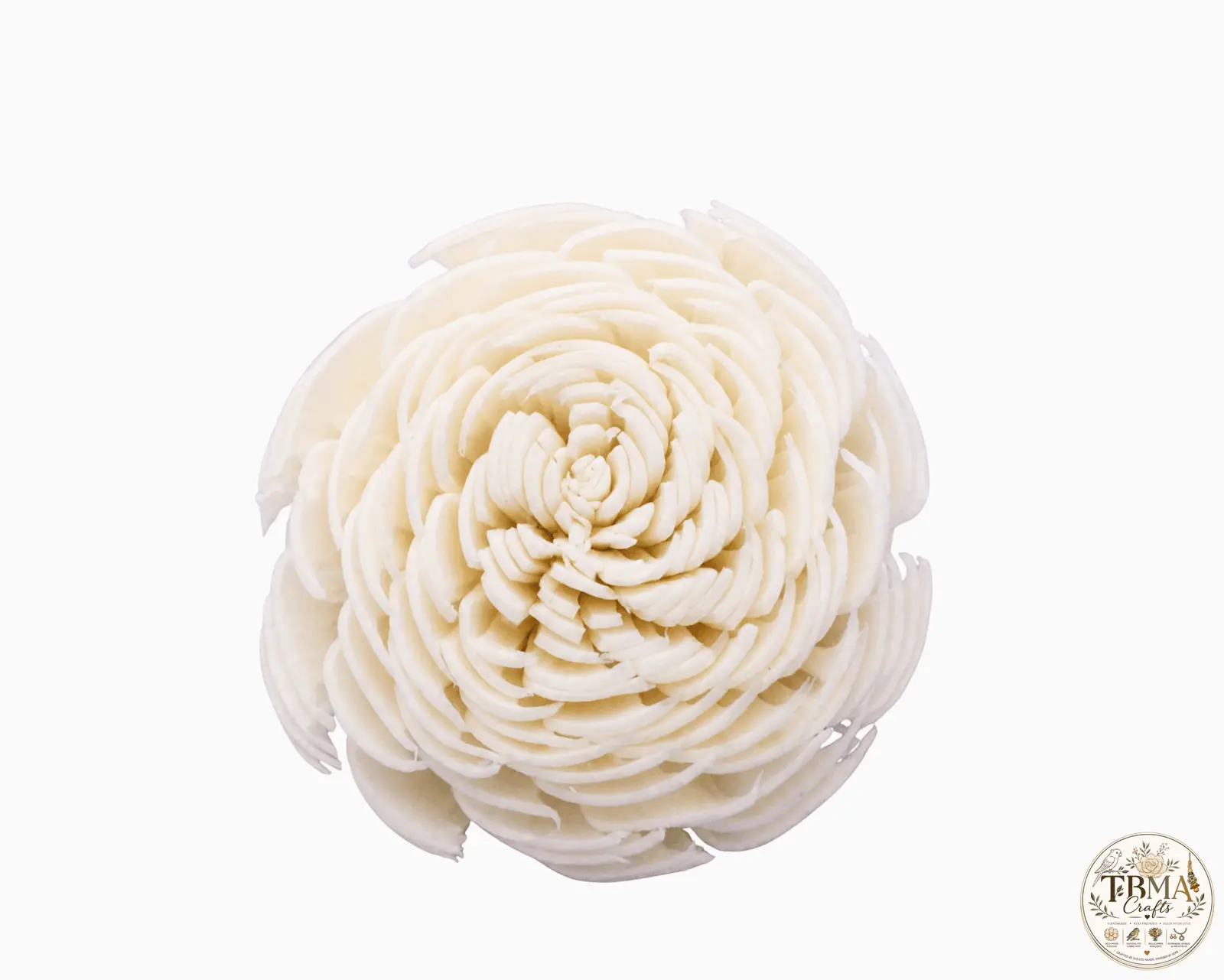 Natural White Handcrafted Chorka Sola Wood Flowers