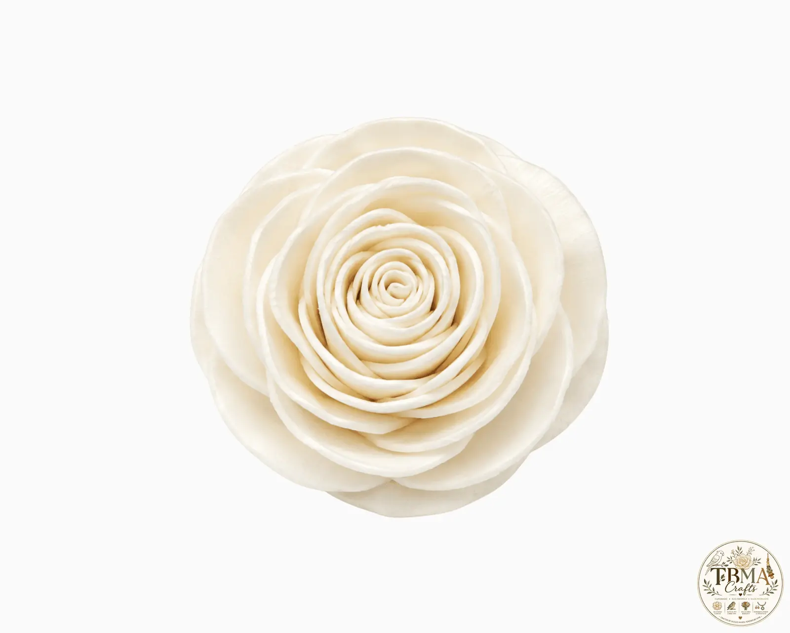 Bulk 3cm Beauty Rose Sola Wood Flowers Eco-Friendly Artificial Blooms